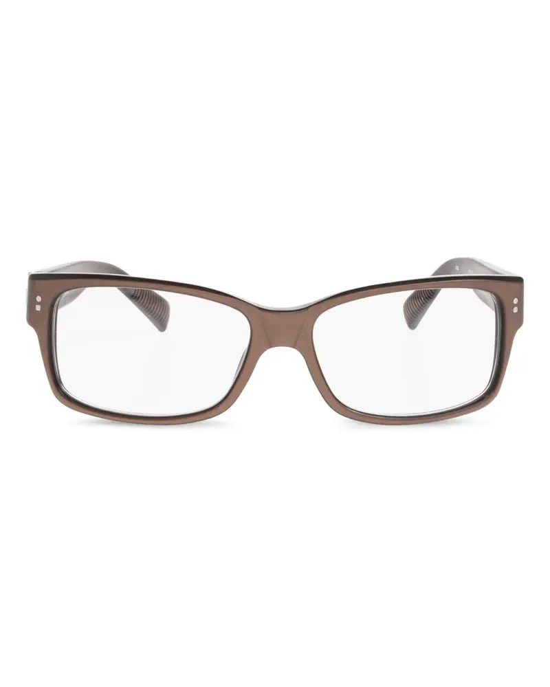 Jacquemus Brille mit eckigem Gestell - Braun Braun