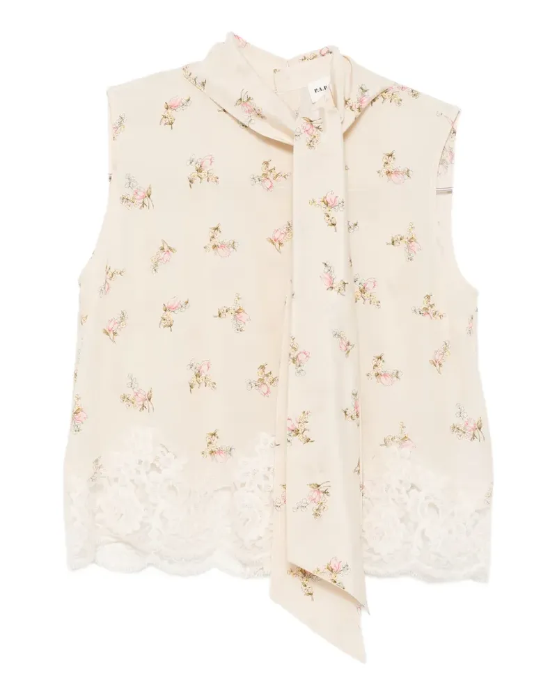 P.A.R.O.S.H. P.A.R.O H. Bluse mit Blumenprint - Nude Nude