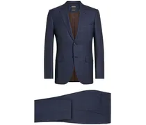 Anzug mit Prince of Wales-Karo - Blau