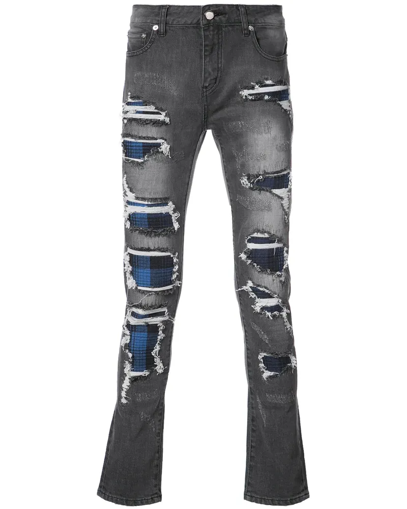 God's Masterful Children Strati' Jeans mit Distressed-Optik - Grau Grau