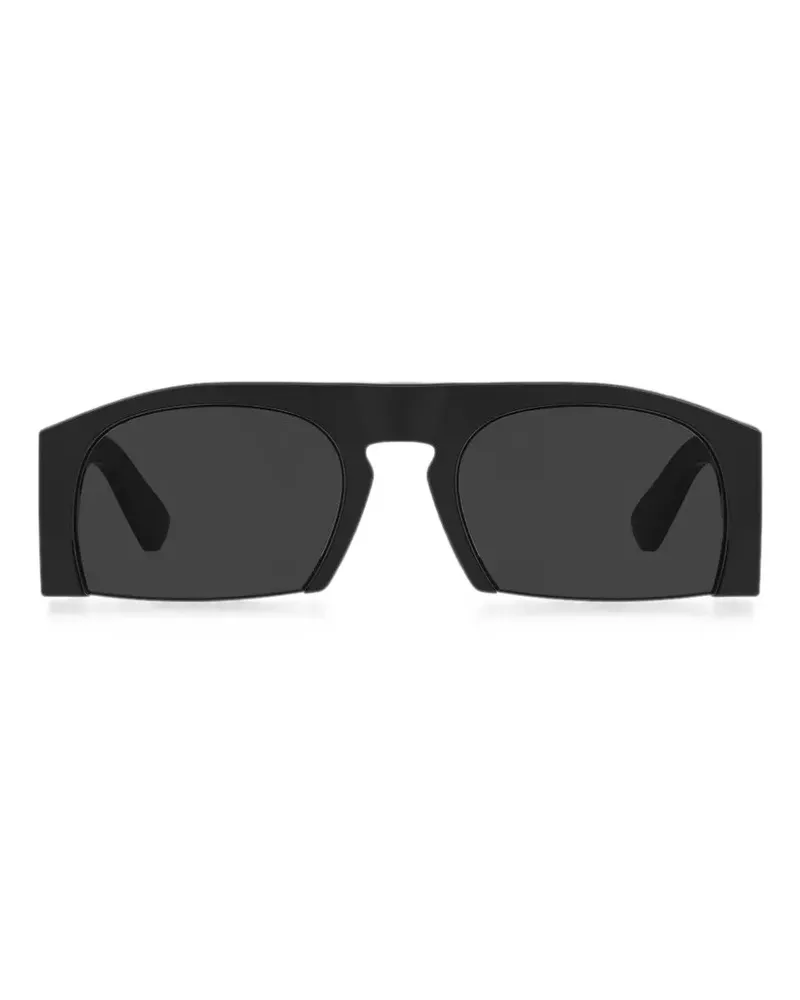 Moschino Sonnenbrille mit geometrischem Gestell - Schwarz Schwarz