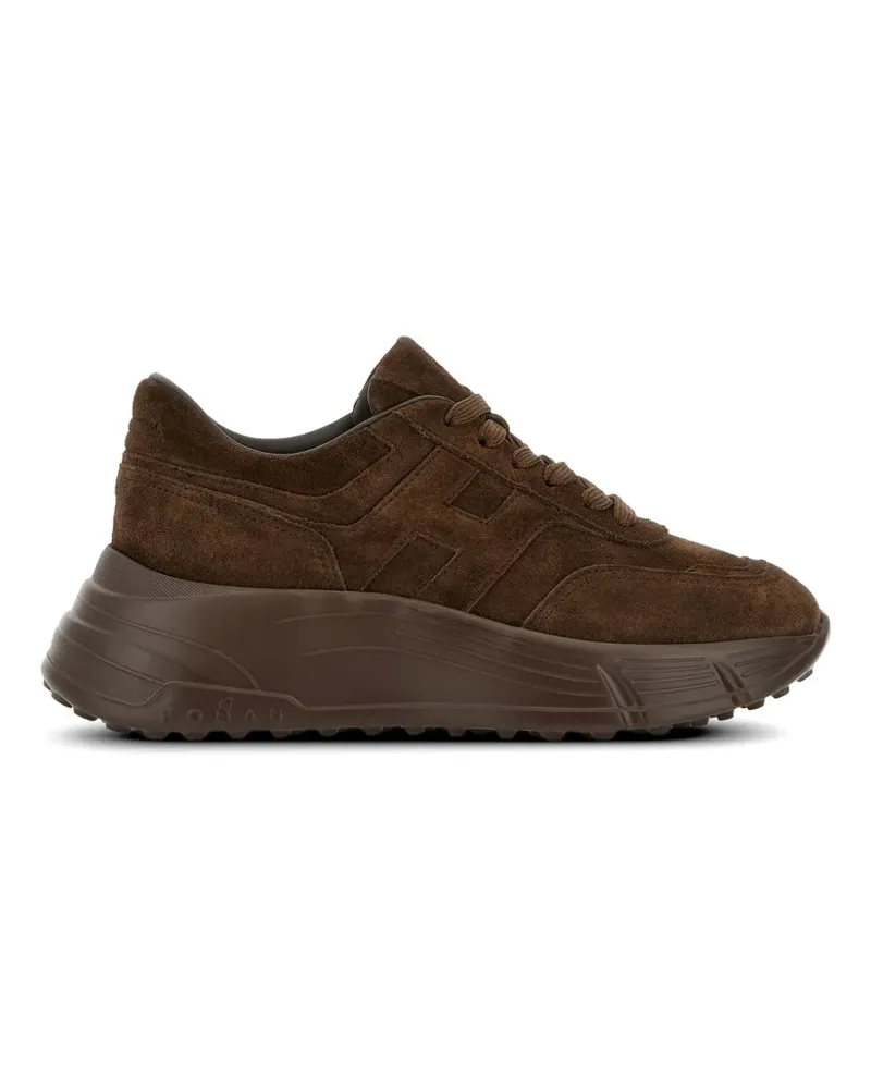 Hogan laced suede sneakers - Braun Braun