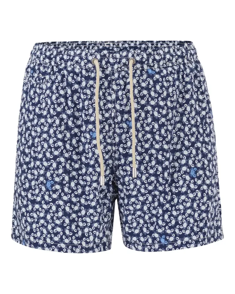 MC2 Saint Barth micro-print drawstring swim shorts - Blau Blau