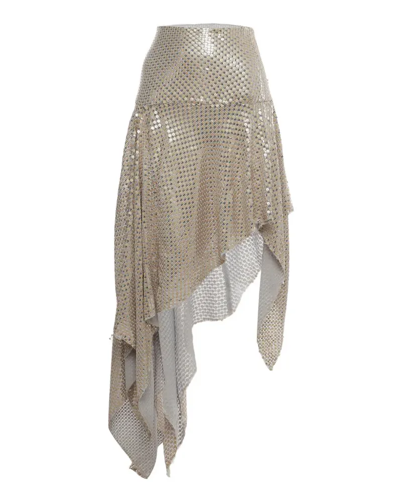 SIEDRES Grazia asymmetrischer Rock - Gold Gold