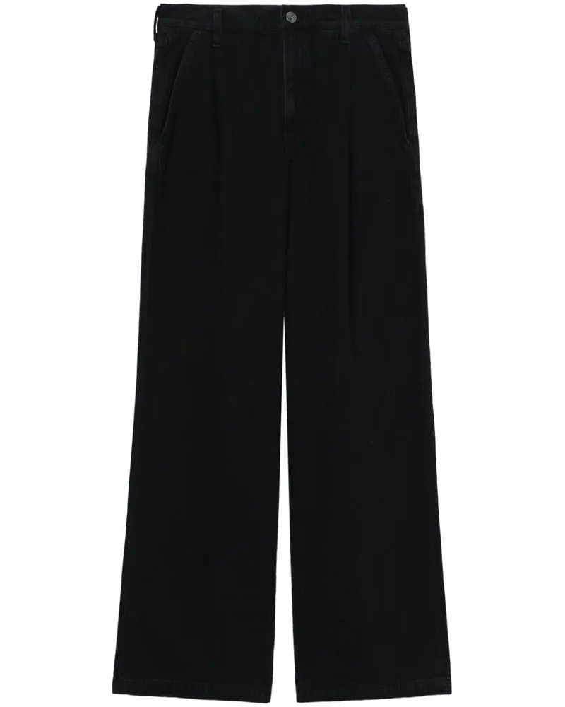AGOLDE Ellis Wide-Leg-Jeans - Schwarz Schwarz