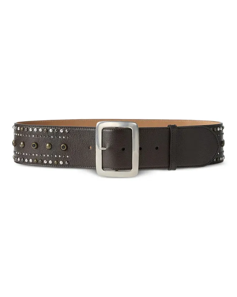 Ralph Lauren Ledergürtel mit Nieten - Braun Braun
