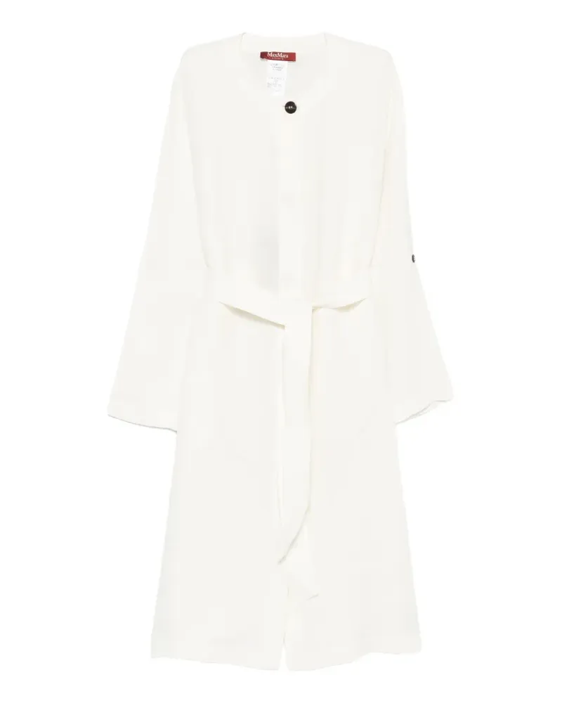 Max Mara belted midi dress - Weiß Weiß