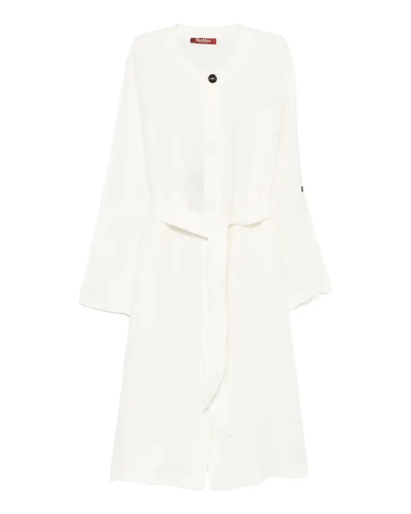 Max Mara belted midi dress - Weiß Weiß