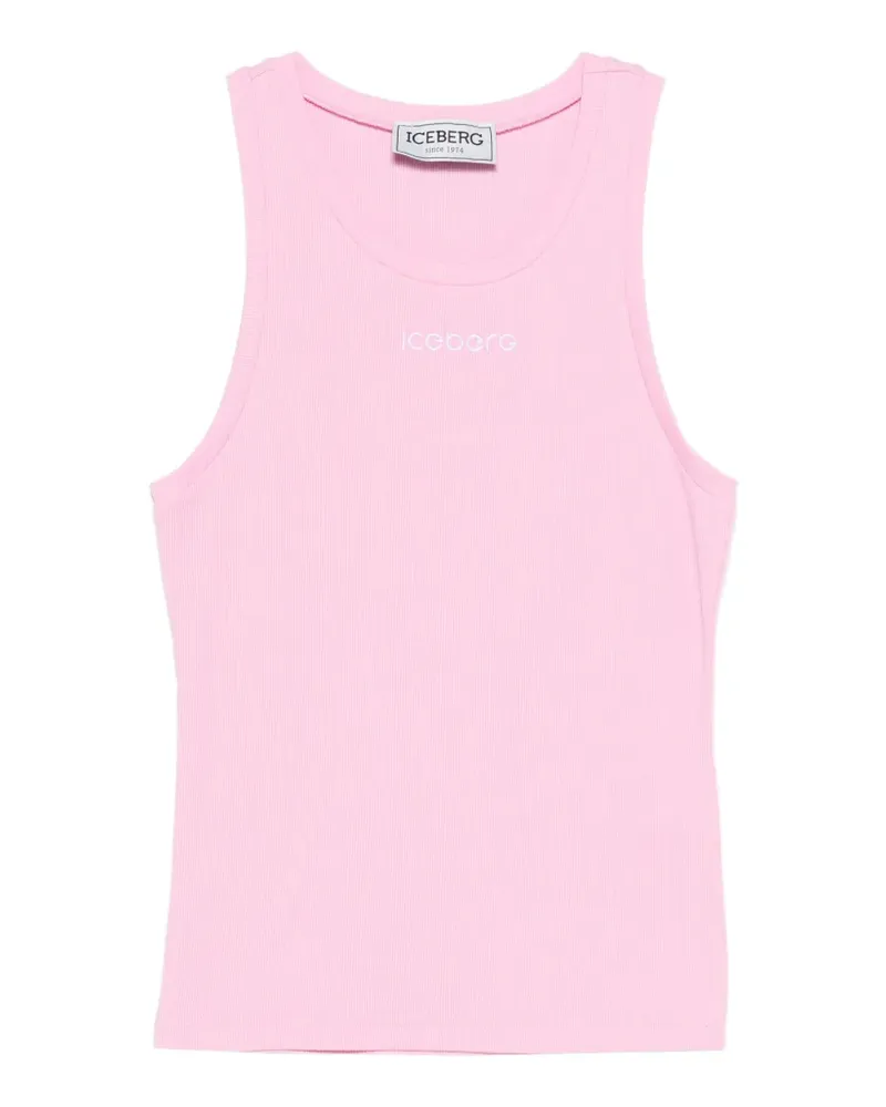 Iceberg Geripptes Top - Rosa Rosa