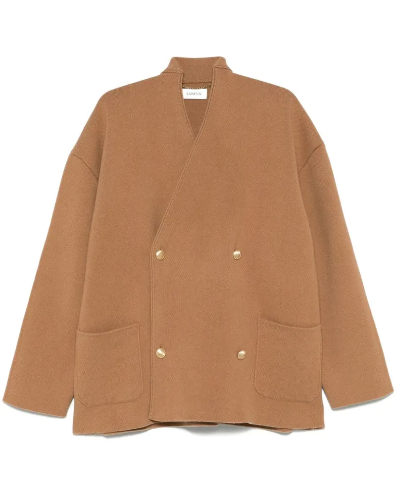 Laneus Doppelreihiger Cardigan - Nude Nude