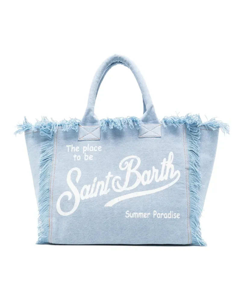 MC2 Saint Barth fringed-detail tote bag - Blau Blau