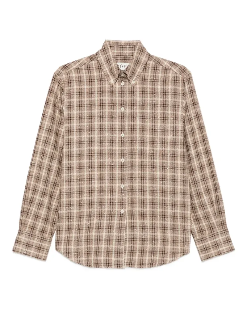 Róhe check-pattern shirt - Braun Braun