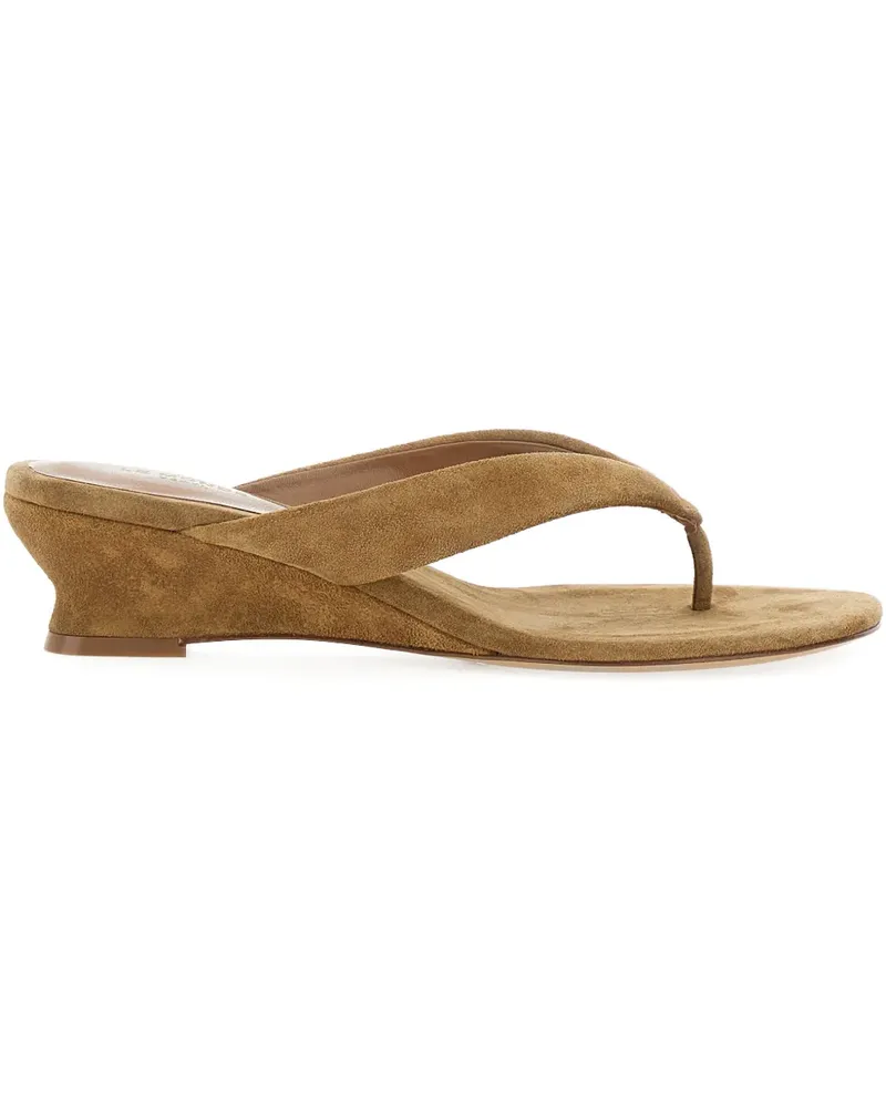 Le Monde Béryl thong wedge sandals - Nude Nude