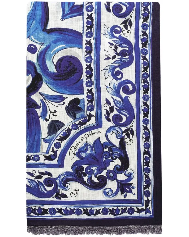 Dolce & Gabbana Blu Mediterraneo Badetuch (180cm x 120cm) - Blau Blau