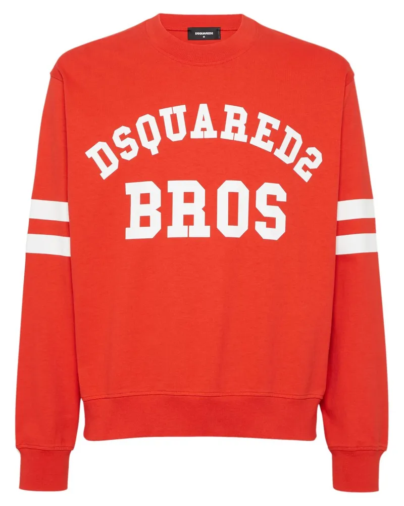 Dsquared2 Sweatshirt mit Logo-Print - Rot Rot