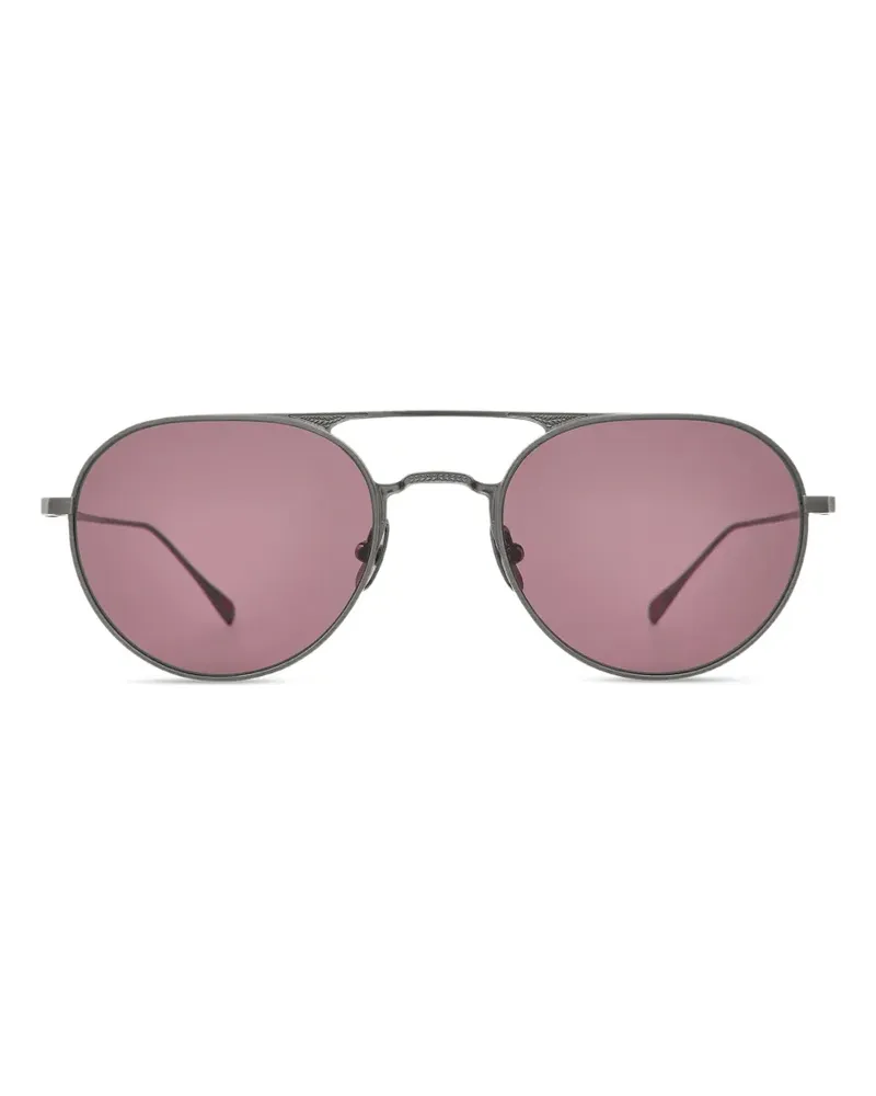 Garrett Leight Benny J pilot-frame sunglasses - Grau Grau