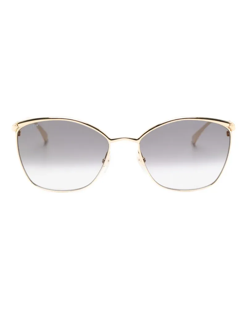 Cartier geometric-frame sunglasses - Gold Gold