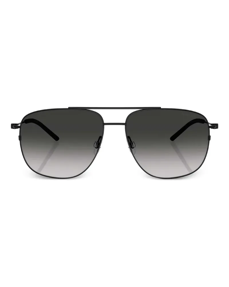 Moncler Alumini Pilotenbrille - Schwarz Schwarz