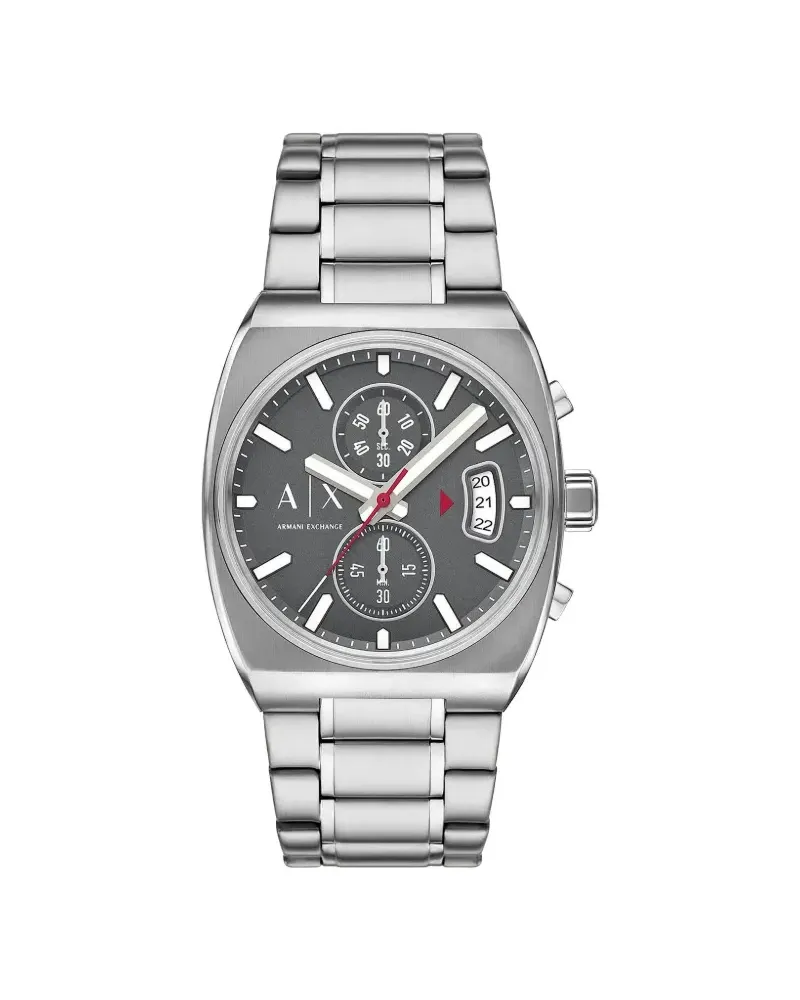 Armani Exchange Eckige Armbanduhr 44mm - Grau Grau