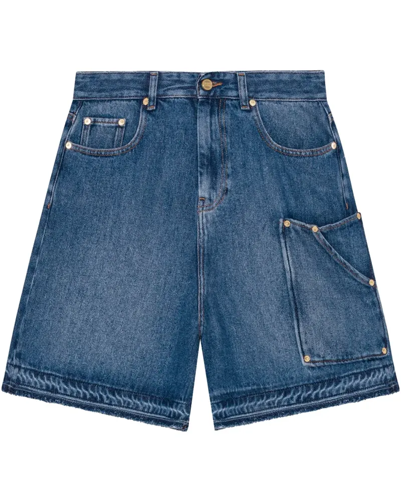 Ganni Klassische Jeans-Shorts - Blau Blau