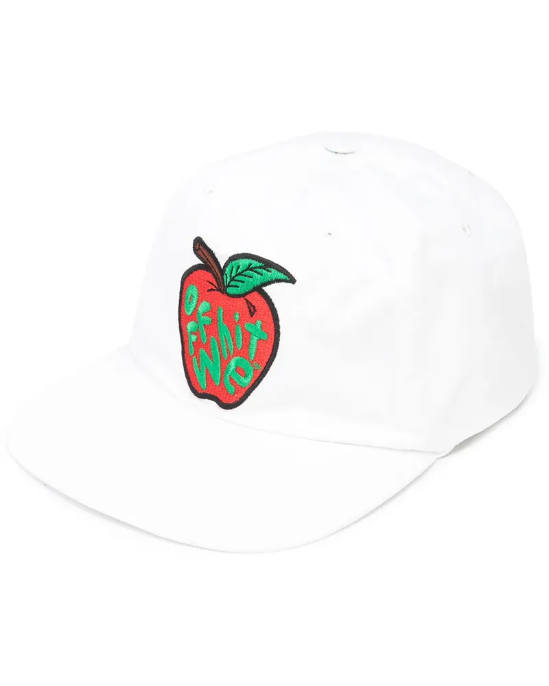 OFF-WHITE Baseballkappe mit Apfel-Motiv - Weiß Weiß
