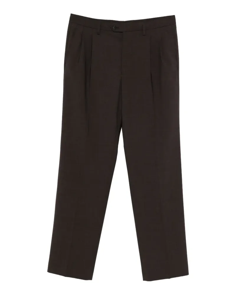 Maison Margiela pleated trousers - Braun Braun