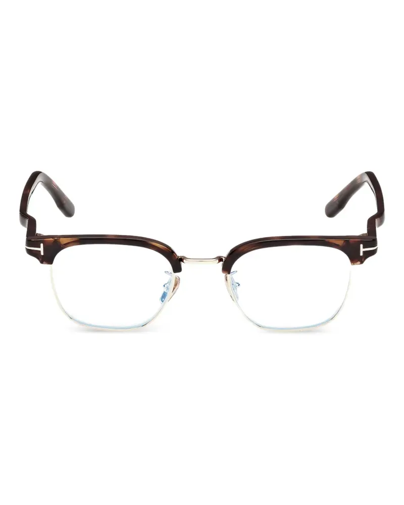 Tom Ford Brille mit eckigem Gestell - Braun Braun