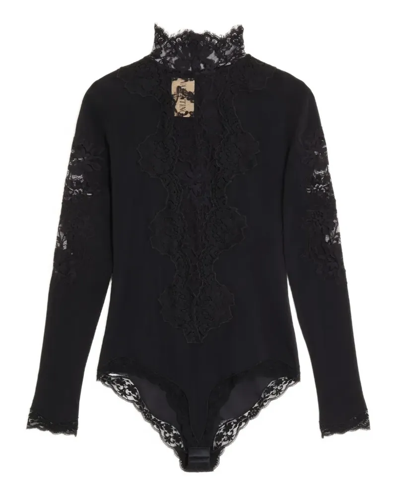 Valentino Garavani jersey bodysuit with lace - Schwarz Schwarz