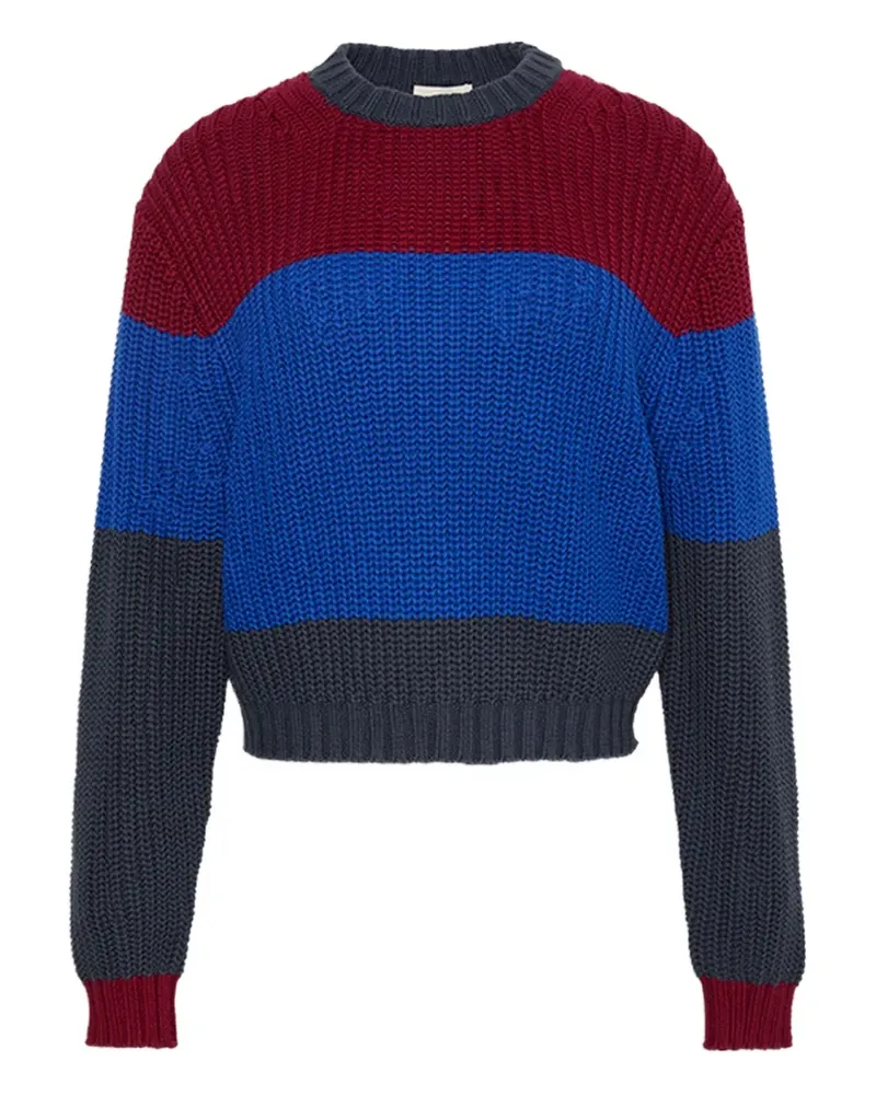 Calvin Klein Pullover in Colour-Block-Optik - Blau Blau
