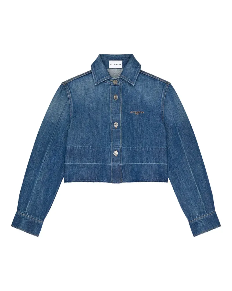 Givenchy cropped denim jacket - Blau Blau