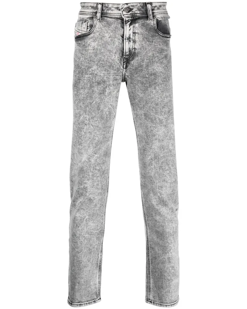 Diesel Skinny-Jeans mit Marmormuster - Grau Grau