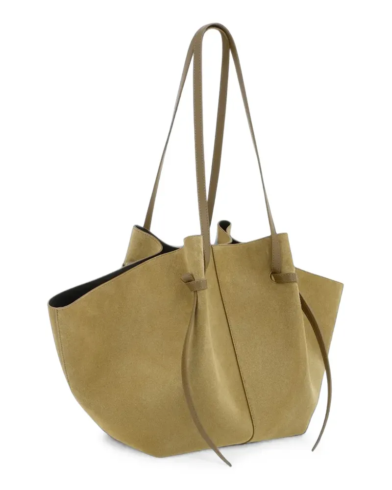 YUZEFI Mochi suede tote bag - Nude Nude