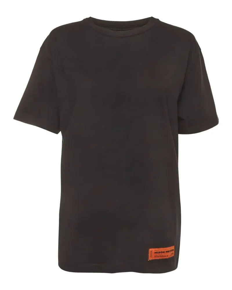 Heron Preston T-Shirt mit Logo-Applikation - Schwarz Schwarz