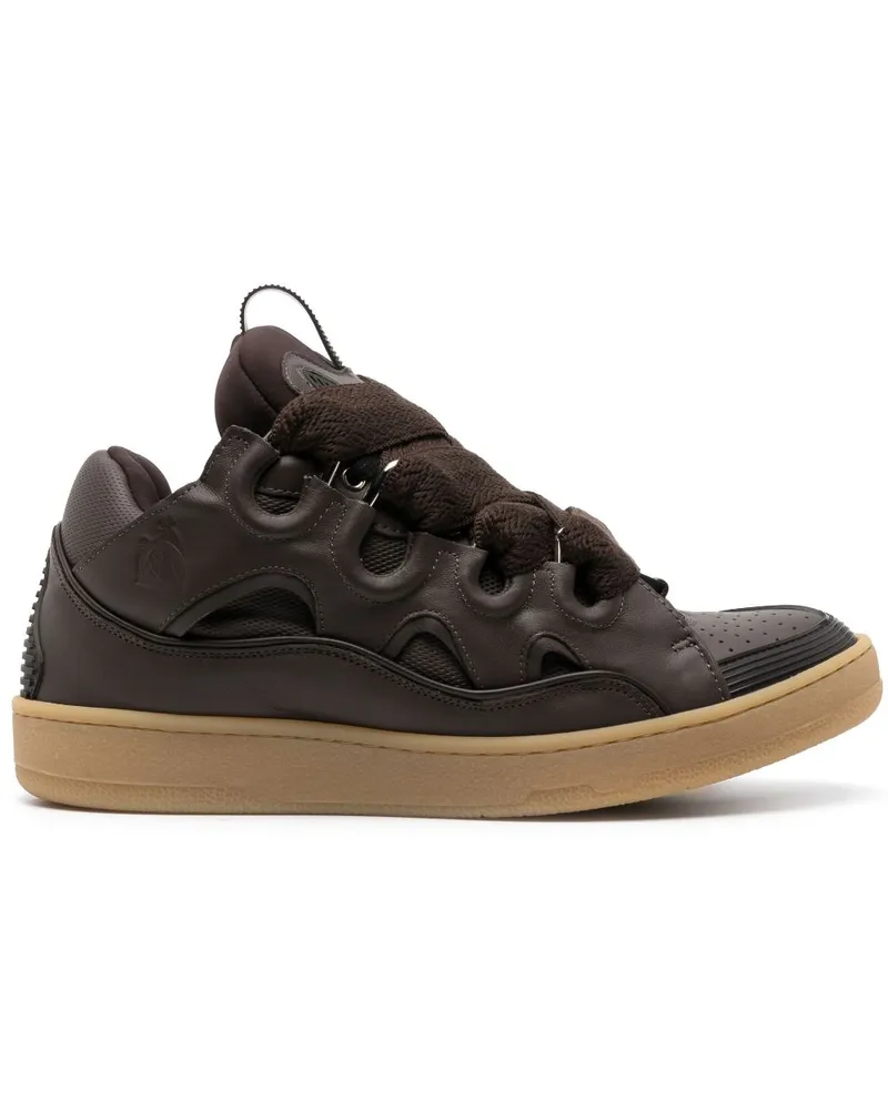 Lanvin Curb Sneakers Braun