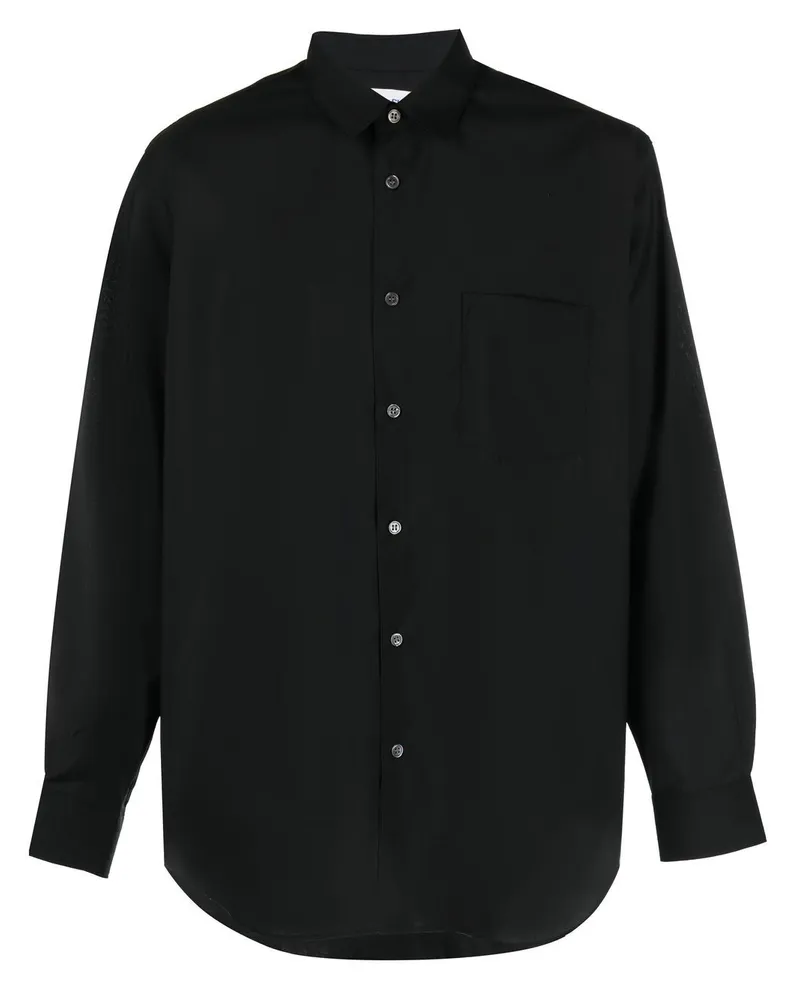 Comme des Garçons Klassisches Hemd Schwarz