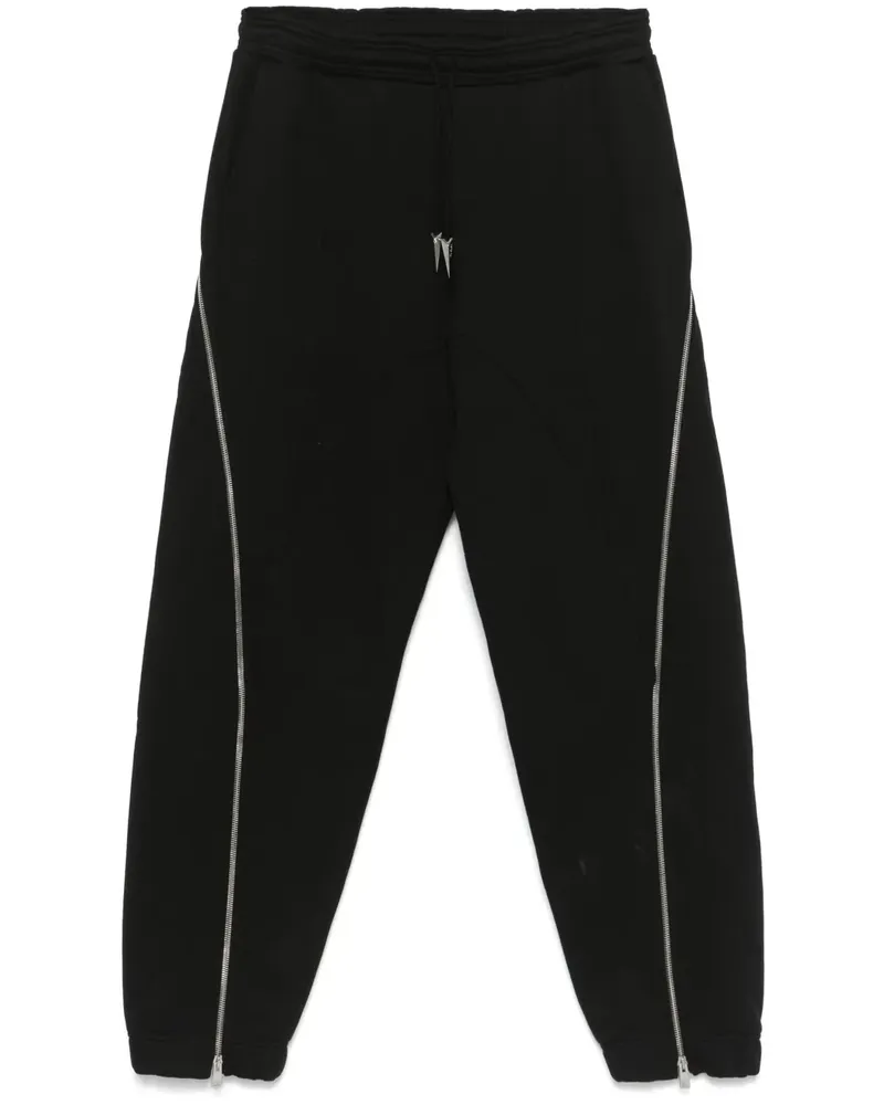 Thierry Mugler Jogginghose aus Fleece - Schwarz Schwarz