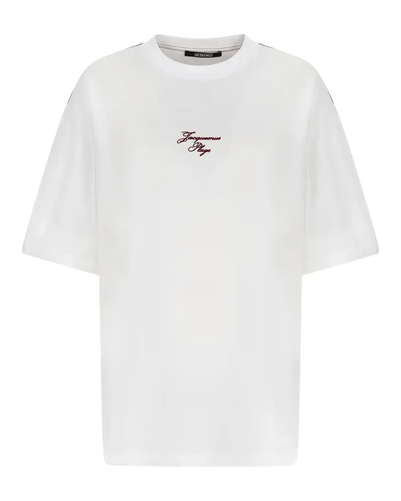 Jacquemus The Bateau sail-embroidered T-shirt - Weiß Weiß
