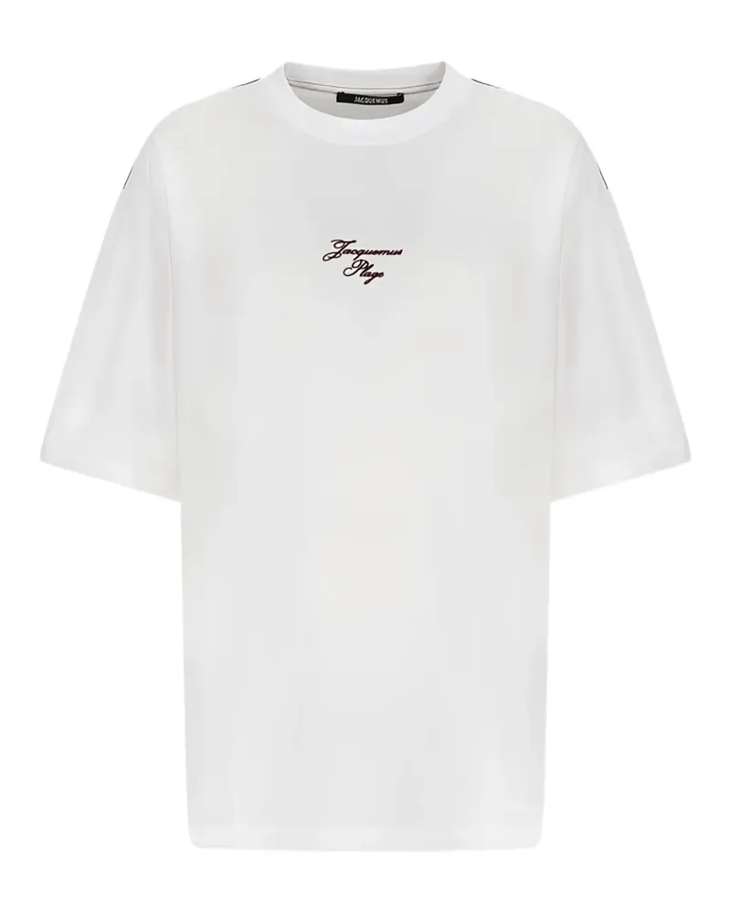 Jacquemus The Bateau sail-embroidered T-shirt - Weiß Weiß