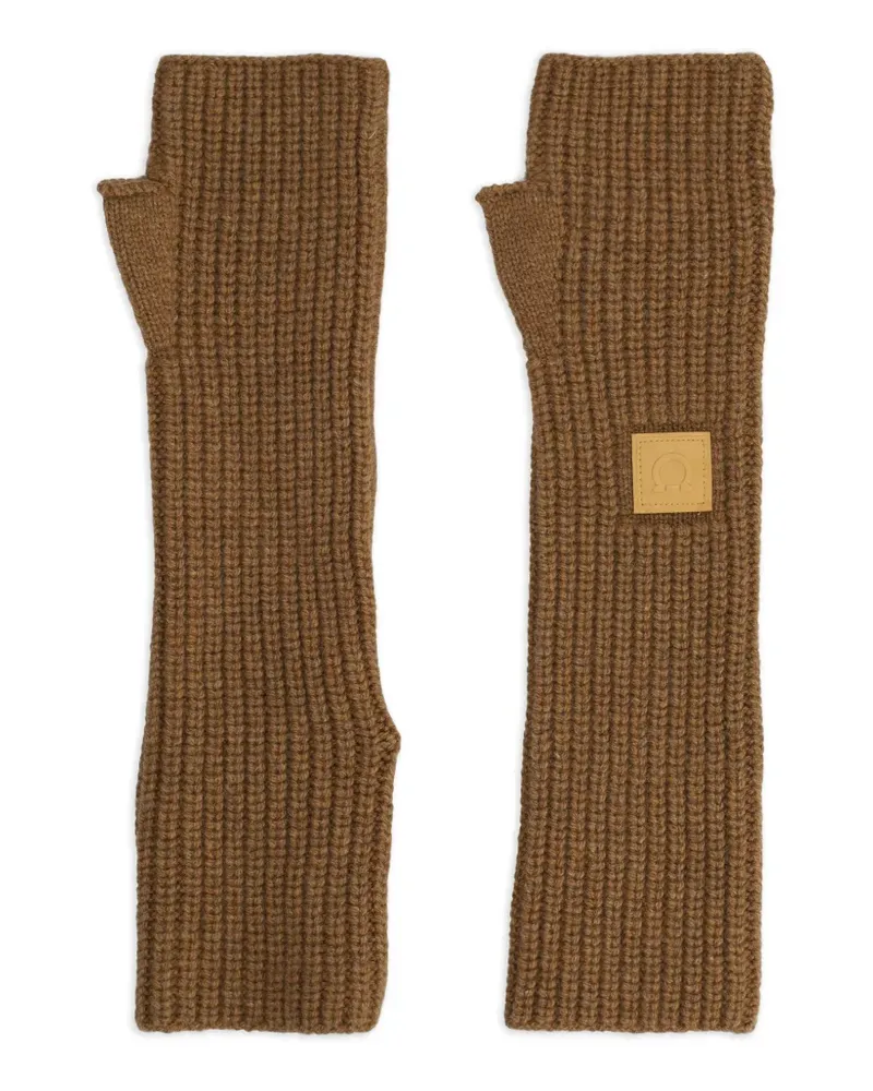 Ferragamo Handschuhe mit Gancini-Detail - Braun Braun