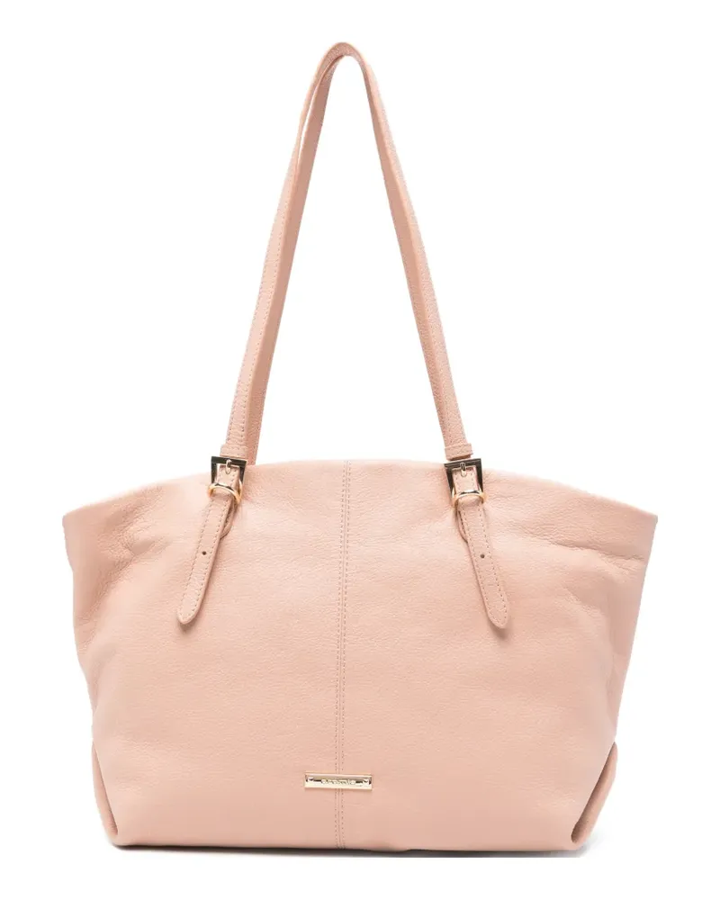 Cromia Serena grained leather shoulder bag - Rosa Rosa