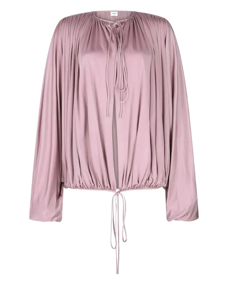 Saint Laurent Oberteil mit Kordelzug - Rosa Rosa