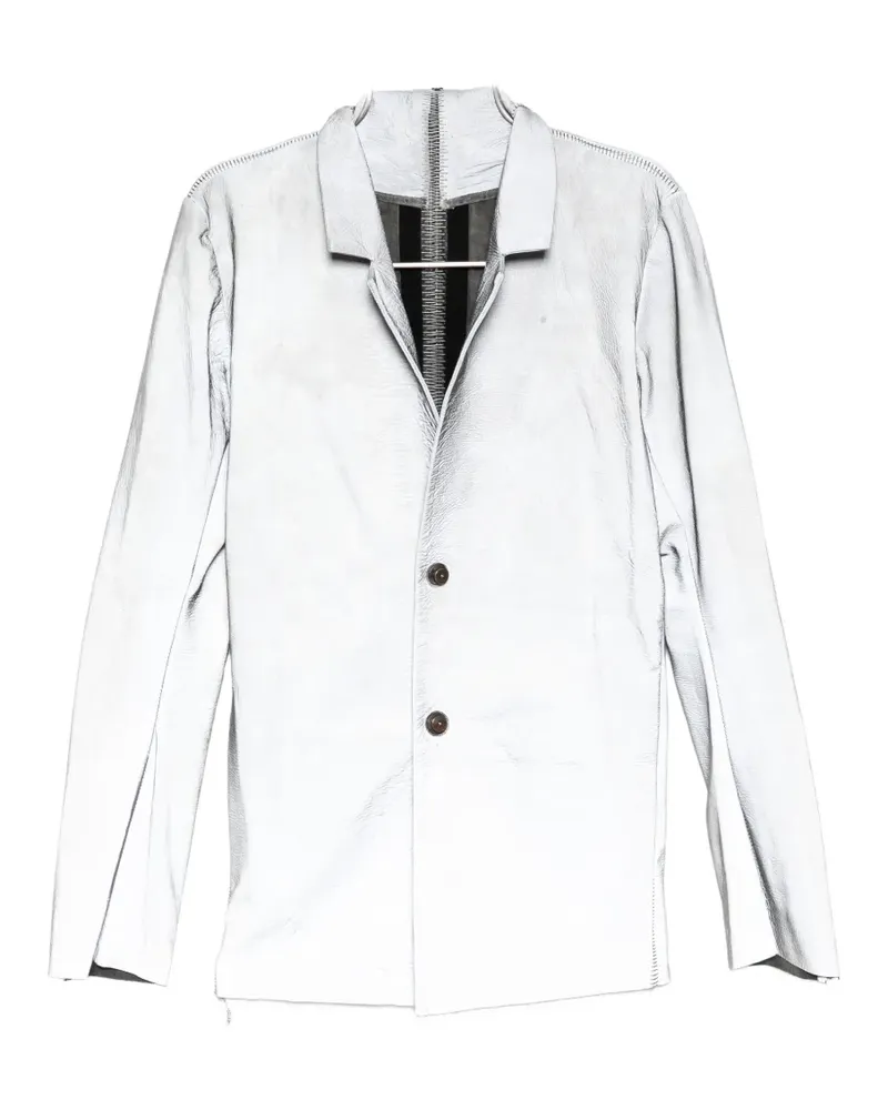 Isaac Sellam Talmud Lederjacke - Grau Grau