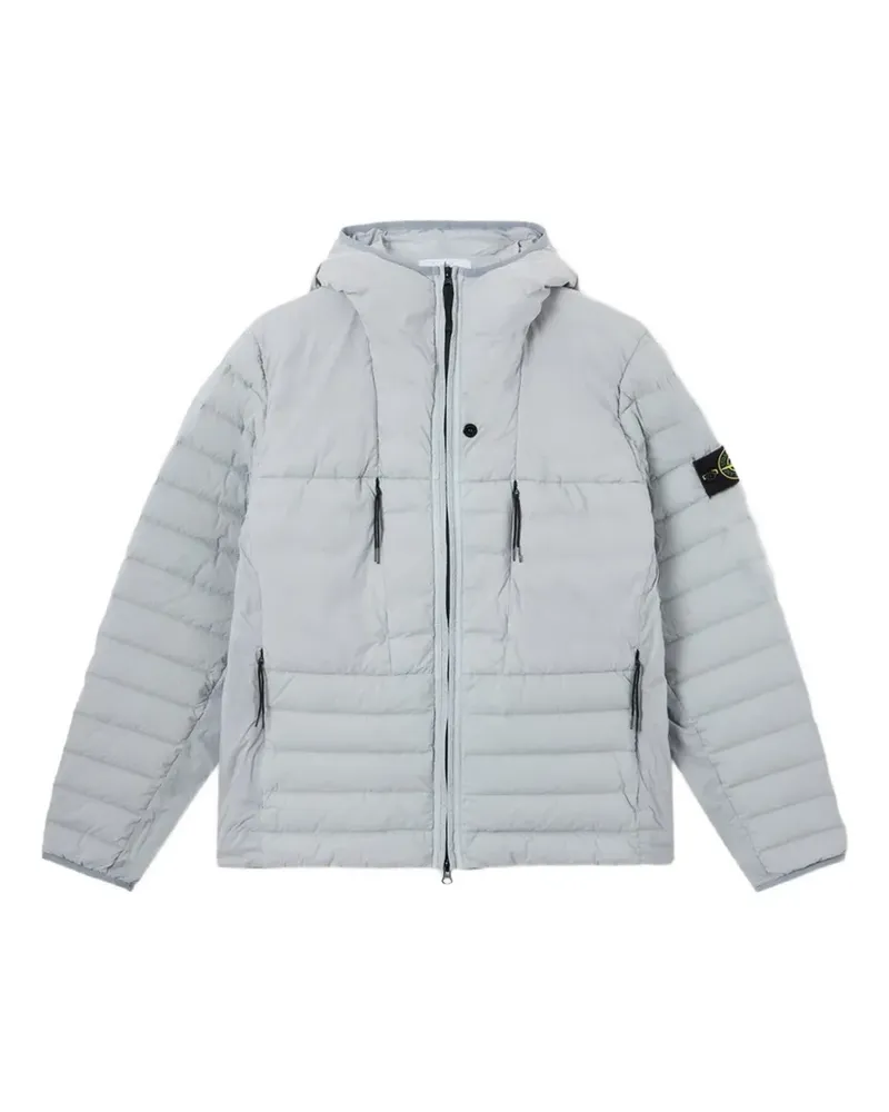 Stone Island quilted hooded jacket - Grau Grau