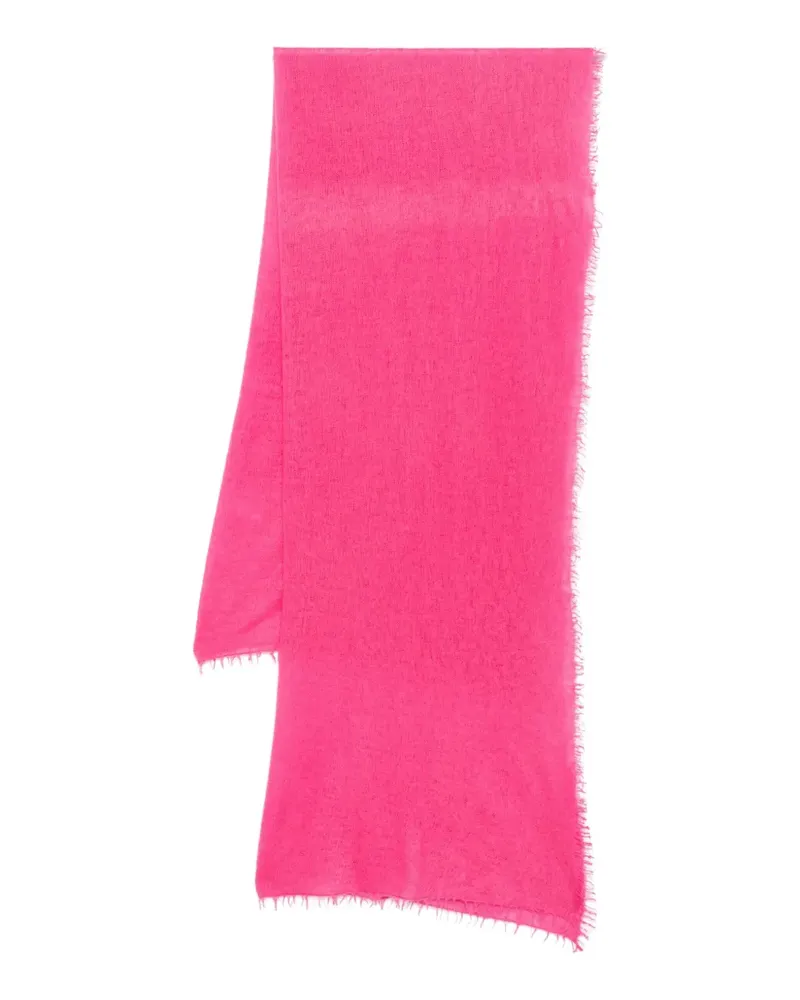 Warm-ME Kaschmirschal mit ausgefransten Kanten - Rosa Rosa