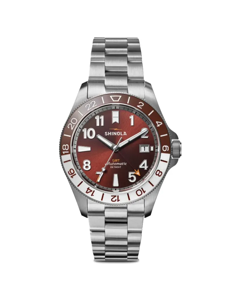 SHINOLA Edelstahl 42mm - Rot Rot