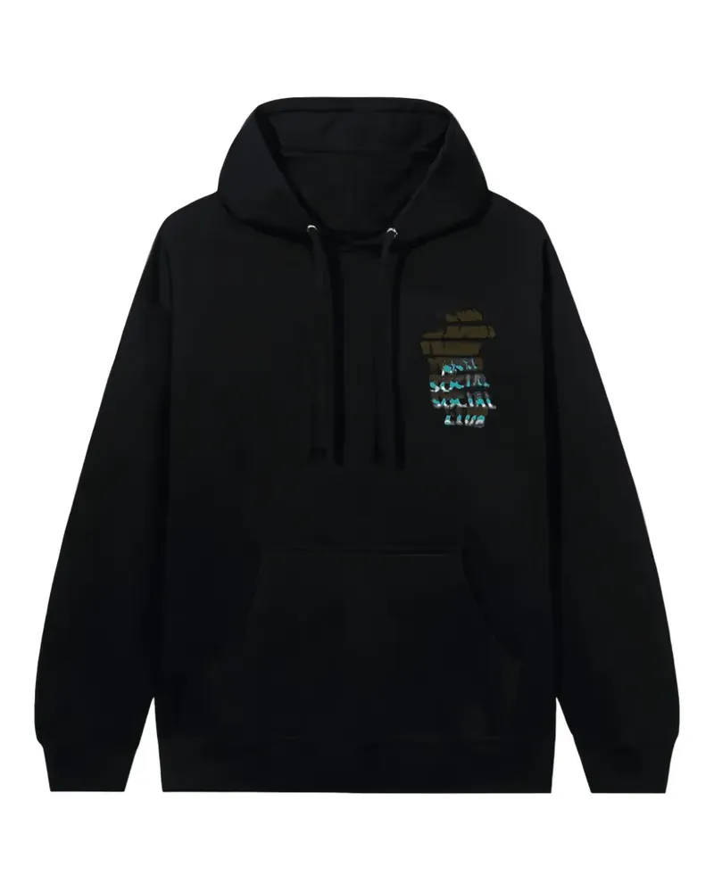 Anti Social Social Club Channel 747 Hoodie - Schwarz Schwarz