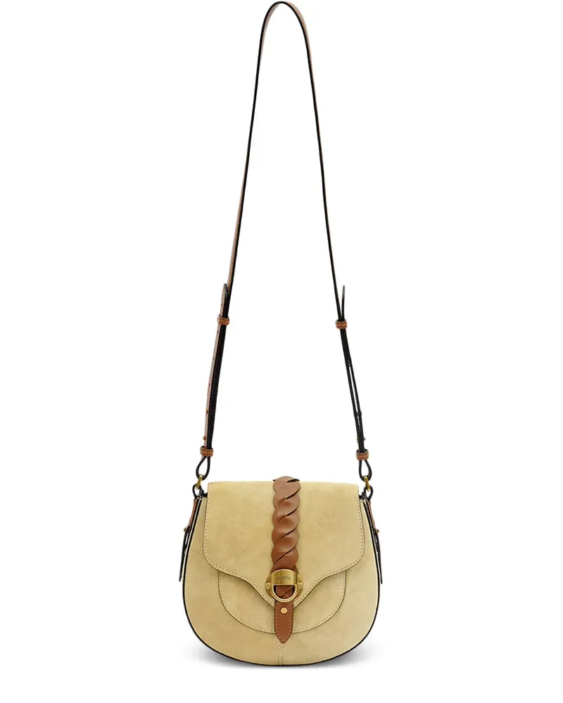 Isabel Marant Kleine Altay Satchel-Tasche mit geflochtenem Riemen - Nude Nude