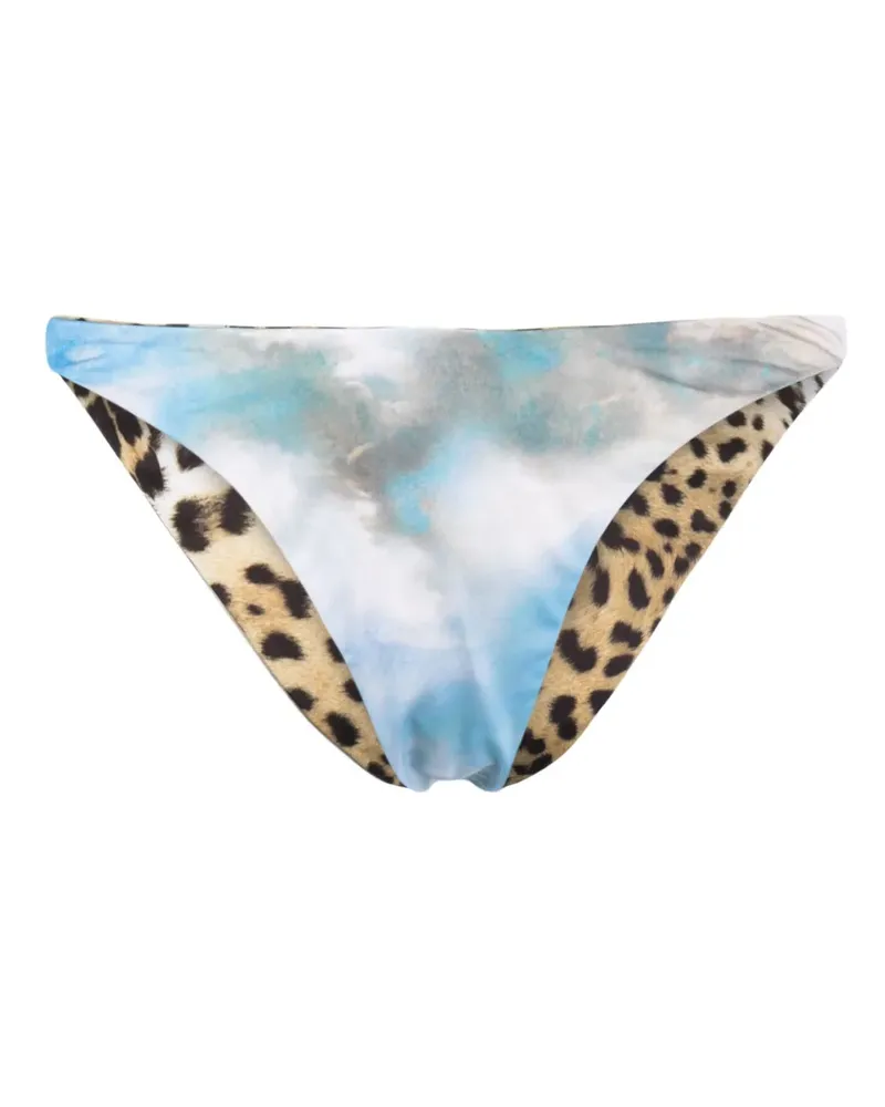 Roberto Cavalli Wendbares Bikinihöschen - Blau Blau