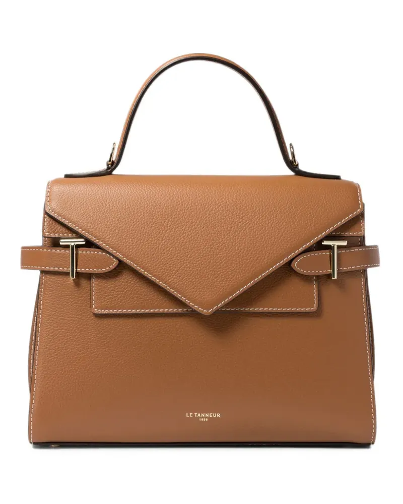 Le Tanneur Mittelgroße Emilie Tote Bag mit Klappe - Braun Braun