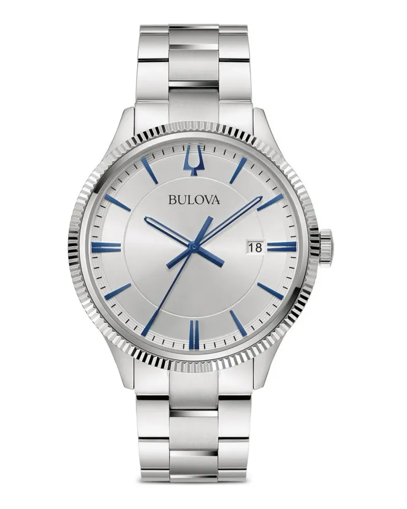BULOVA Runde Armbanduhr 42mm - Silber Silber